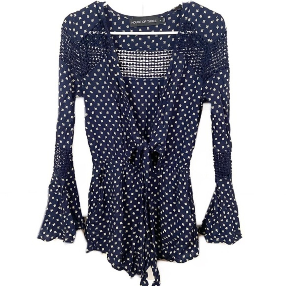 stylish house of tree navy romper